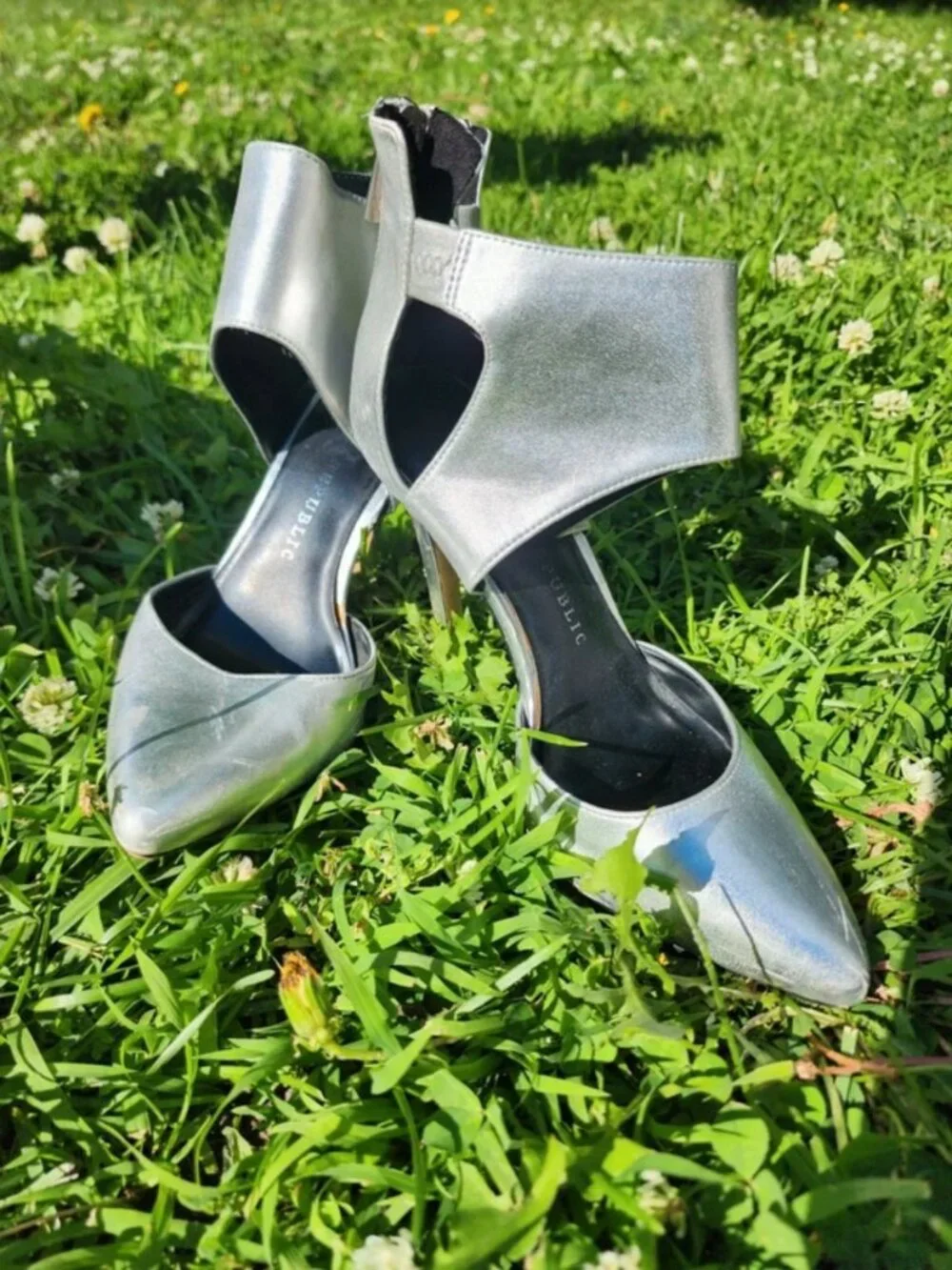 Silver heels